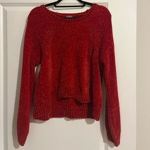 Charlotte Russe Tight Knit Fuzzy Cropped Sweater